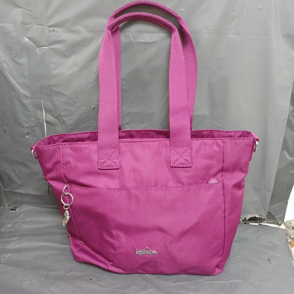 KIPLING FUCHSIA ELENA HONEYCOB SHOULDER BAG