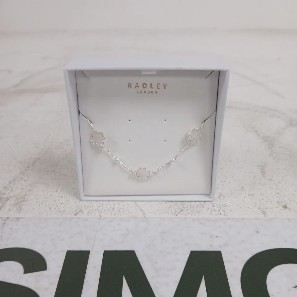 RADLEY LONDON SILVER FLOWER BRACELET IN BOX