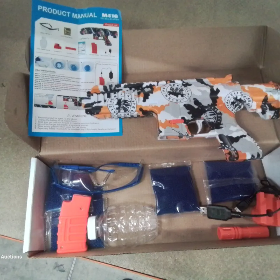 BOXED SHOOTING ELITE HIGH SPEED RAPID FIRE ELECTRIC WATER BOMB GUN