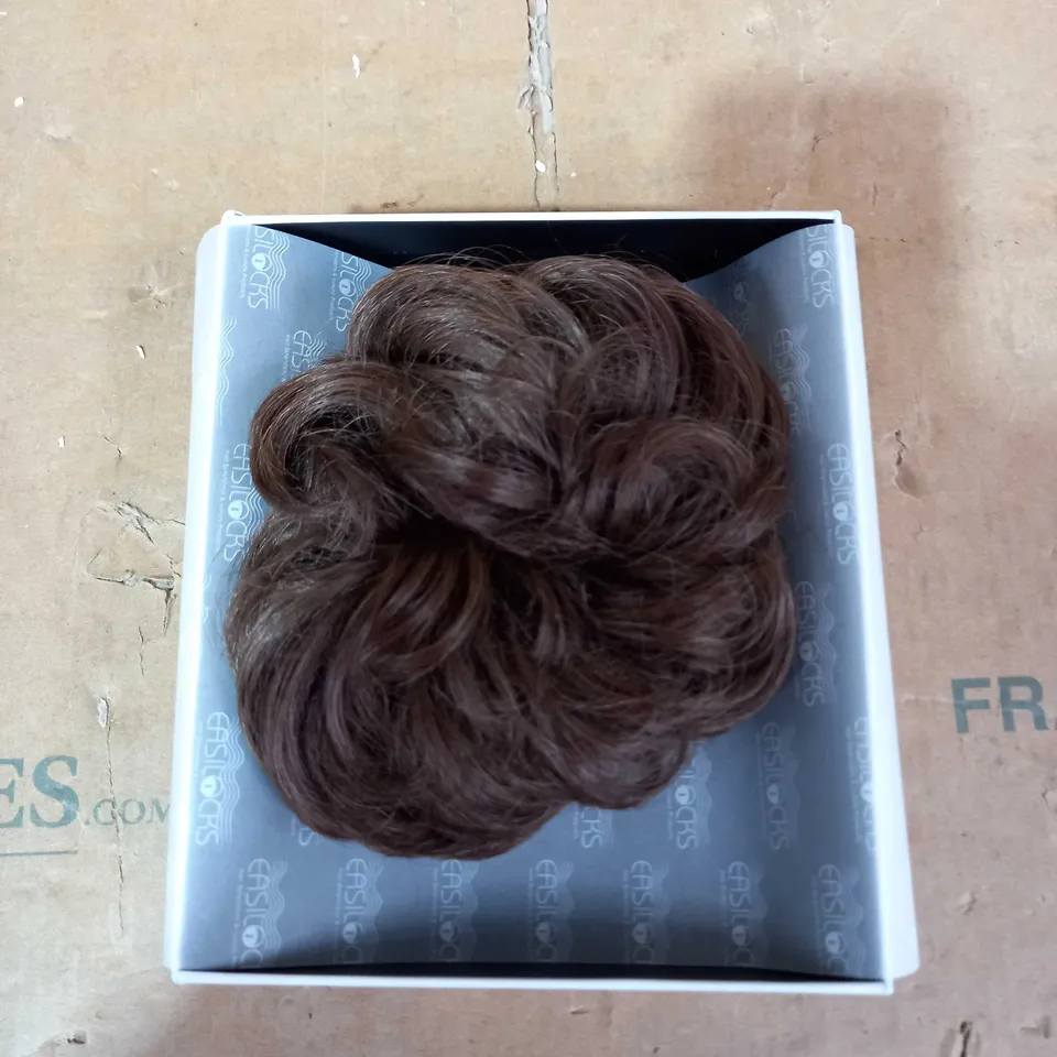 EASILOCKS HD FIBRE ELASTICATED SCRUNCHIE - BROWN COCOA