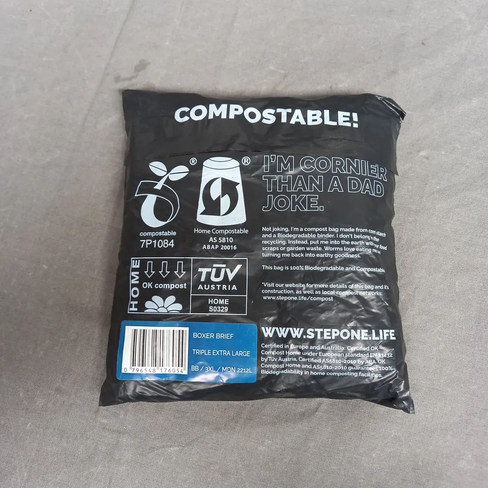 SEALED STEPONE BOXER BRIEF TRIPLE EXTRA LARGE