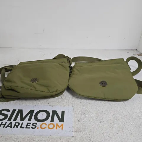 2 X KIPLING IVETA CROSSBODY BAG GREEN