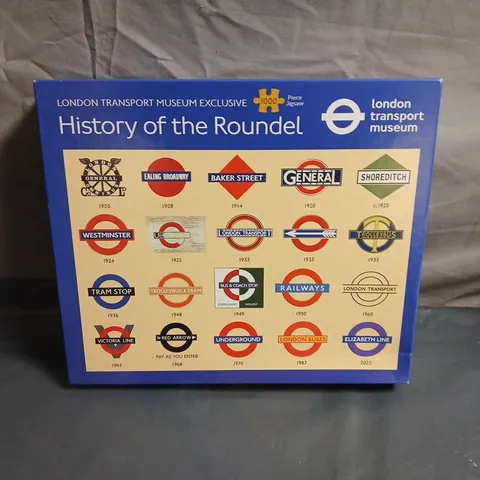 LONDON TRANSPORT MUSEUM HISTORY OF THE ROUNDEL 1000-PIECE JIGSAW