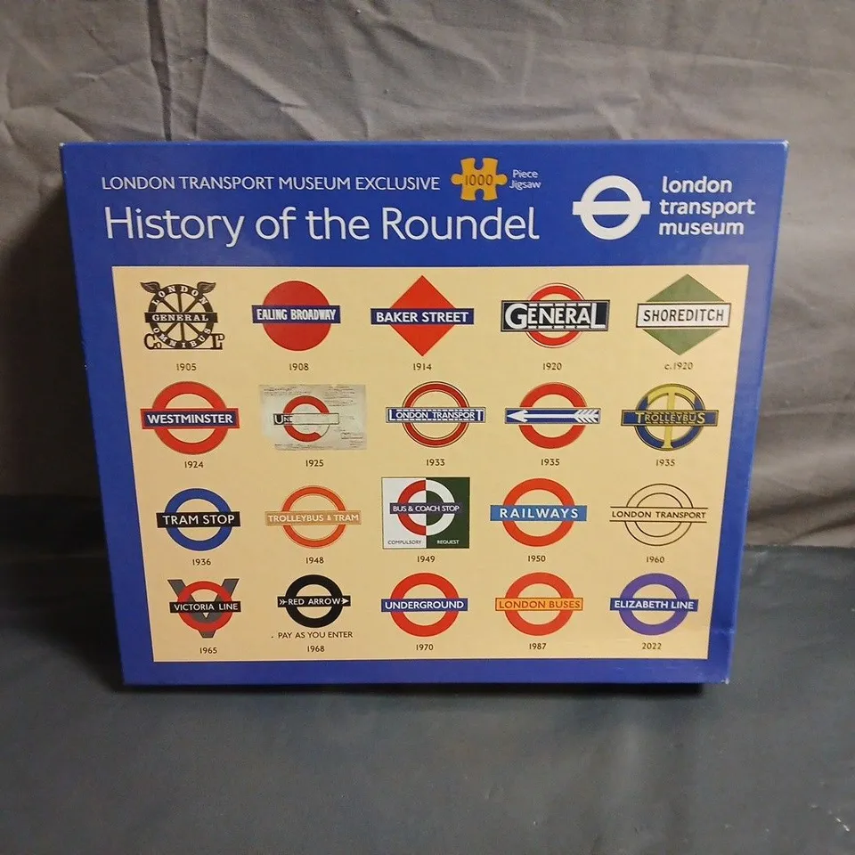 LONDON TRANSPORT MUSEUM HISTORY OF THE ROUNDEL 1000-PIECE JIGSAW