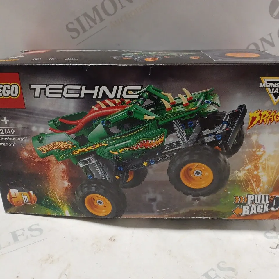 BOXED LEGO TECHNIC MONSTER JAM DRAGON TRUCK - 42149 RRP £17.99