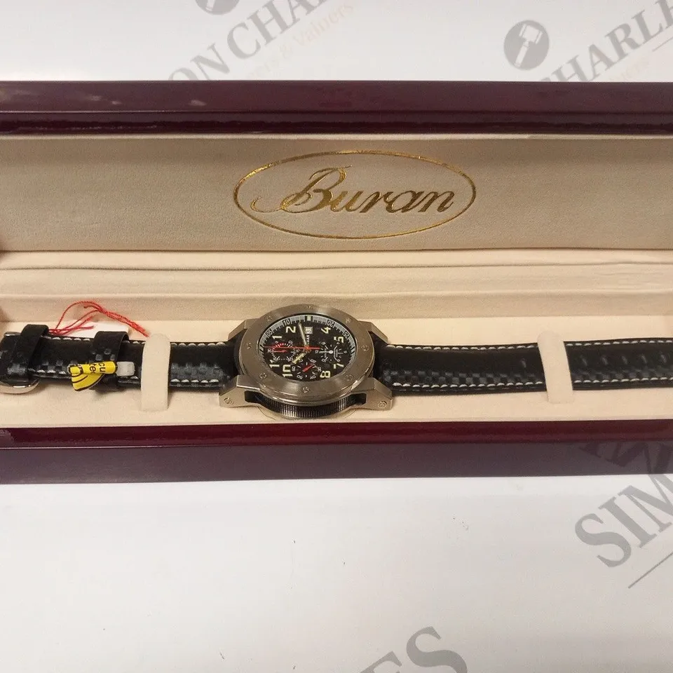 BOXED BURAN WRIST WATCH 