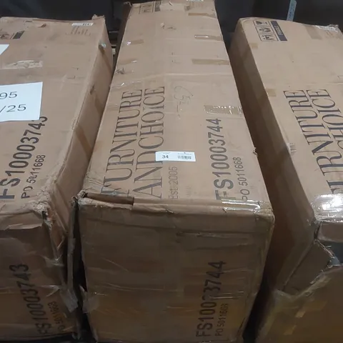 BOXED LOREN 3 SEATER SOFA, IVORY CLASSIC BOUCLE FABRIC