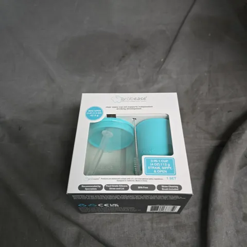 GRABEASE 3-IN-1 CUP BABY FEEDING SET – 24-PACK, BLUE