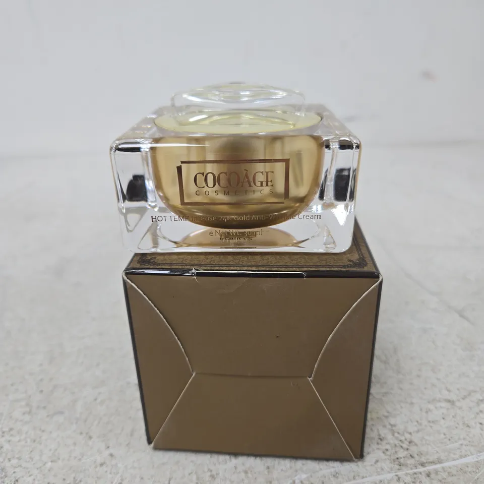 COCOAGE COSMETICS HOT TEMP INTENSE 24K GOLD ANTI-WRINKLE CREAM – 30 ML