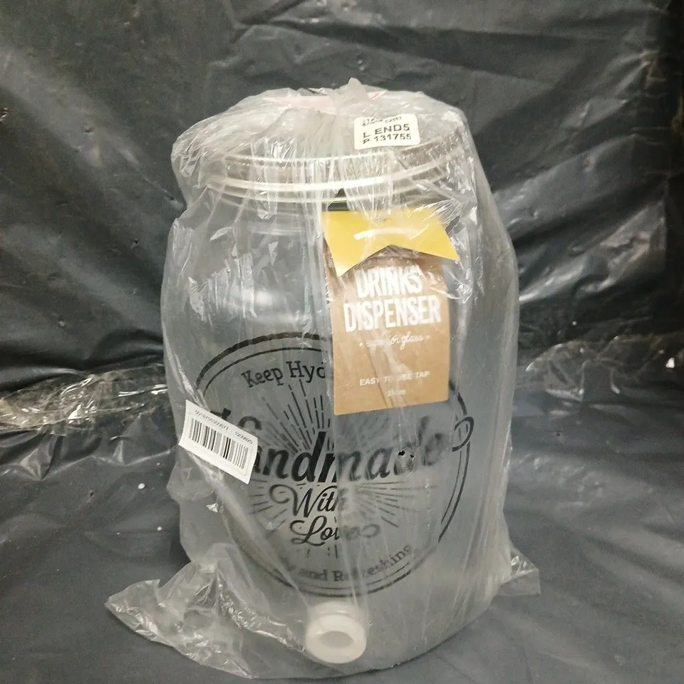 SUPERIOR GLASS DRINK DISPENSER 3.5L - COLLECTION ONLY 