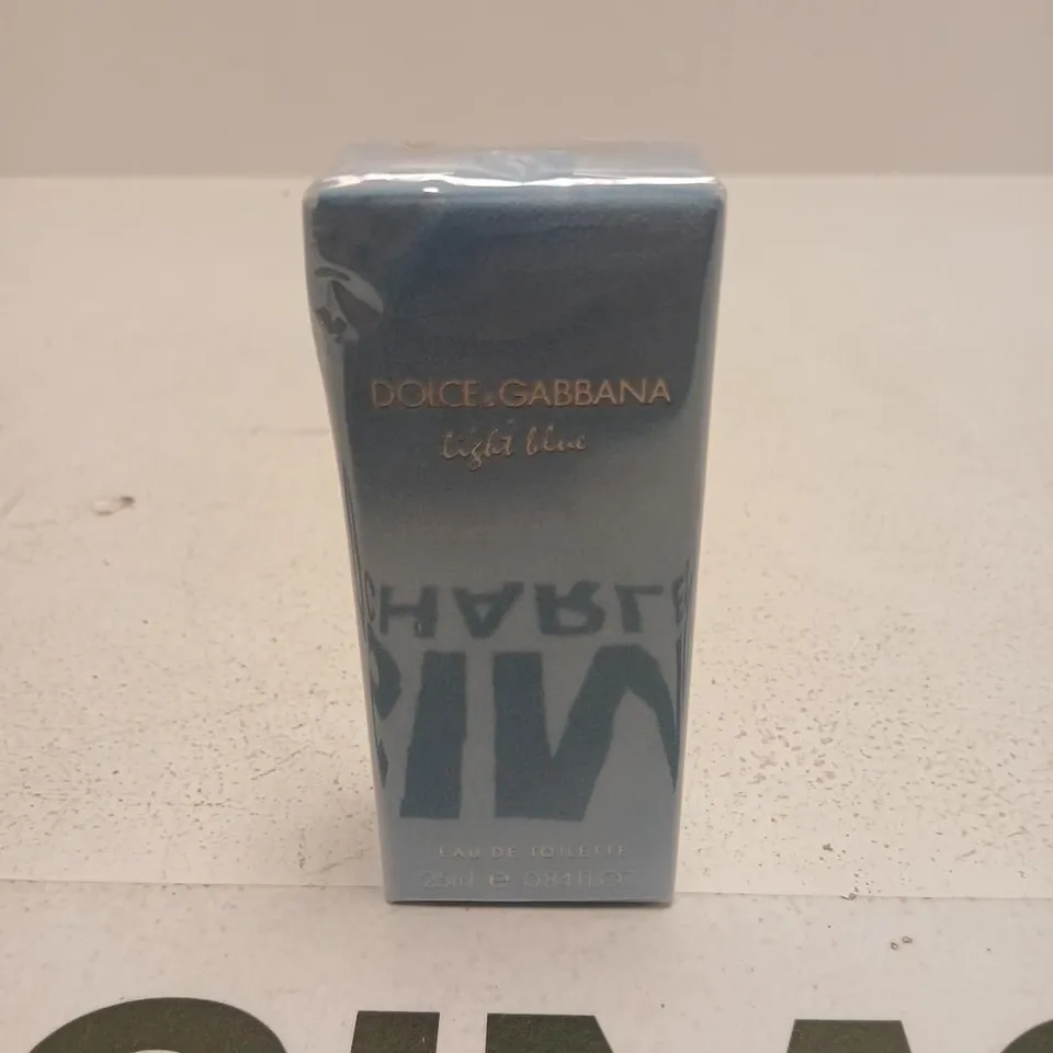 BOXED AND SEALED DOLCE AND GABBANA LIGHT BLUE EAU DE TOILETTE 25ML