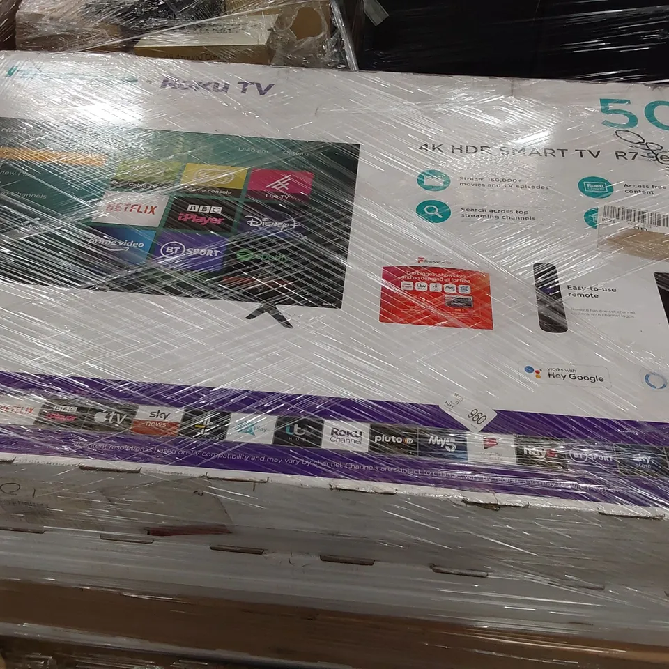PALLET OF 5 ASSORTED TELEVISIONS INCLUDING 