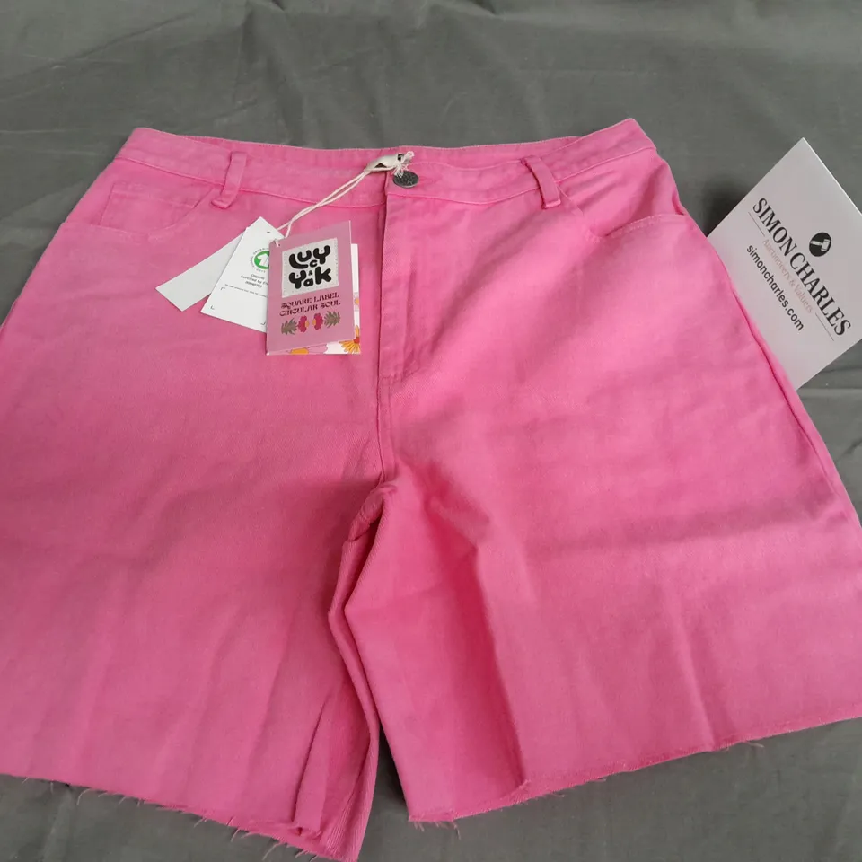 LUCY AND YAK PARKER SHORTS IN PINK ASH - 32