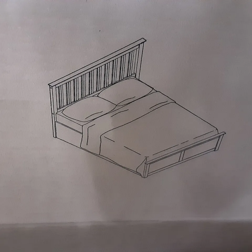 BOXED 135CM PHOENIX OTTOMAN BED IN WHITE - 4 BOXES 