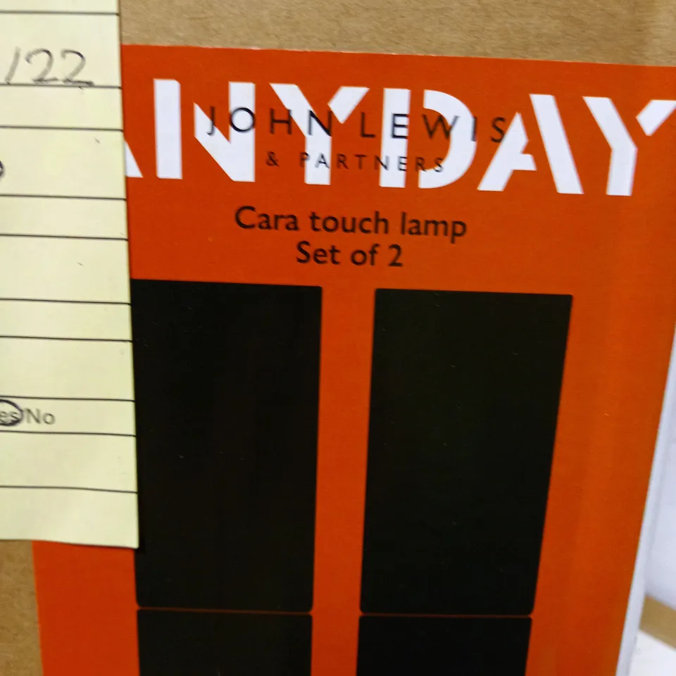 JOHN LEWIS CARA TOUCH LAMP - SET OF 2