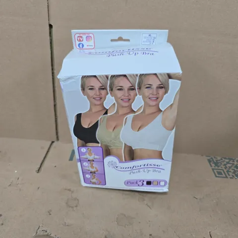 BOXED COMFORTISSE PUSH-UP BRA (3 PACK) - XL