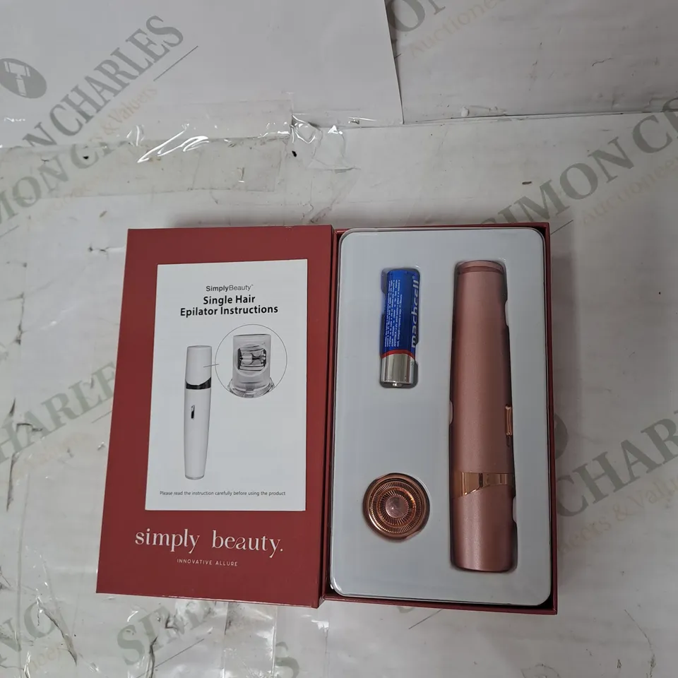 BOXED SIMPLY BEAUTY SINGLE HAIR EPILATOR 