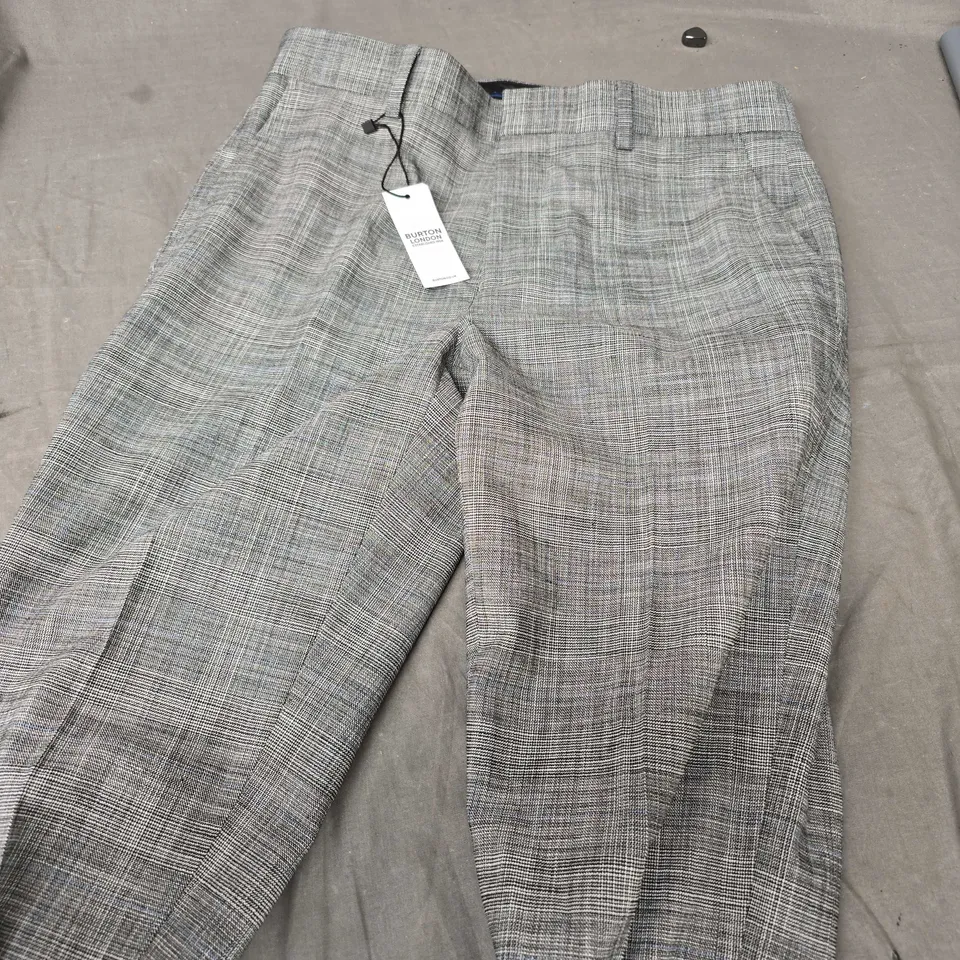 BURTON LONDON HALF LINED SUIT TROUSER - 32R