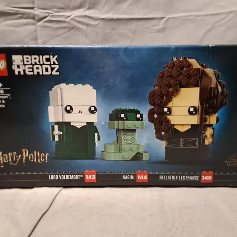 BOXED LEGO BRICK HEADZ VOLDERMORT NAGINI AND BELLATRIX - 40496