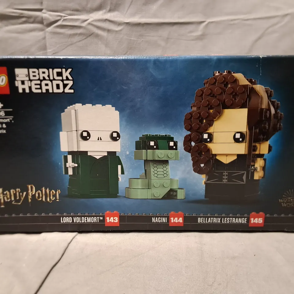 BOXED LEGO BRICK HEADZ VOLDERMORT NAGINI AND BELLATRIX - 40496