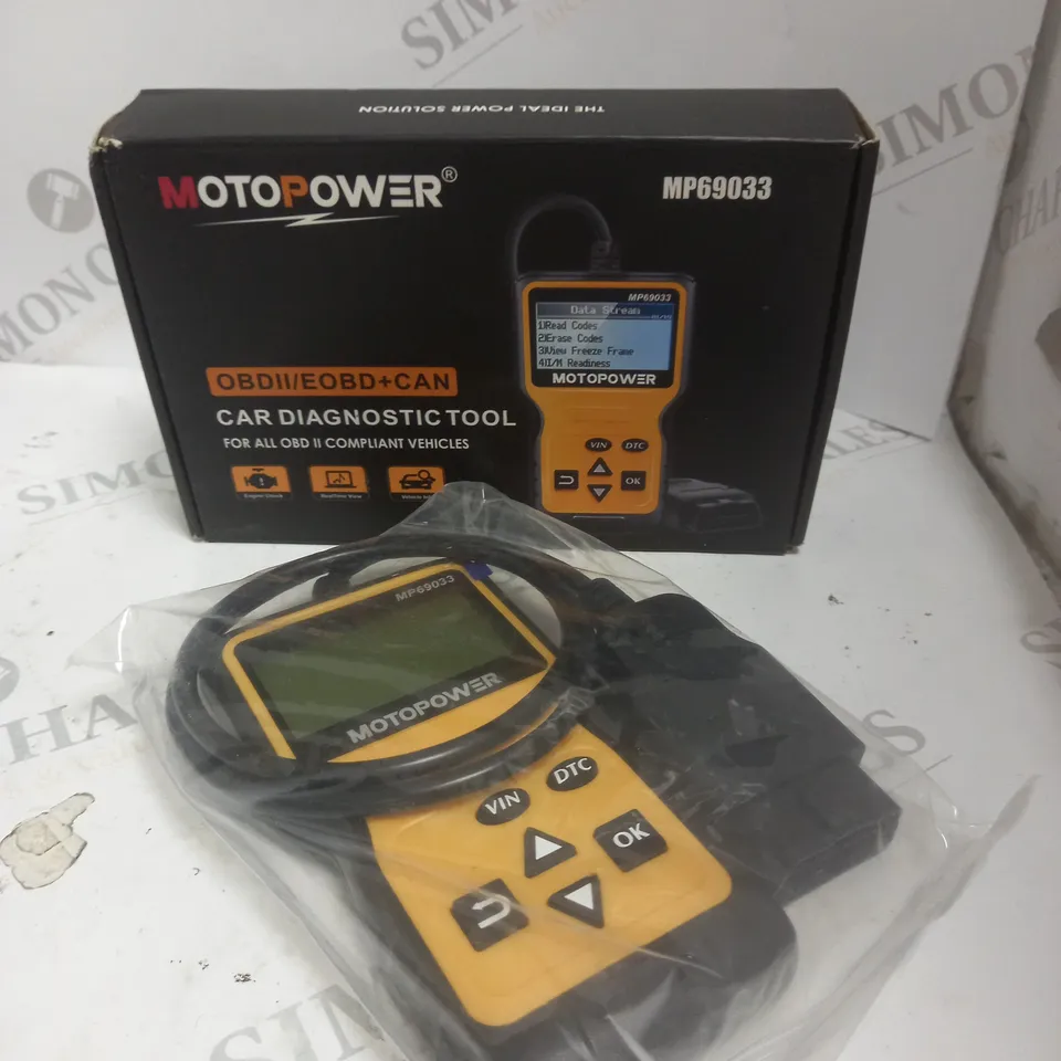 BOXED MOTOPOWER MP69033 OBD II CAR DIAGNOSTIC TOOL 