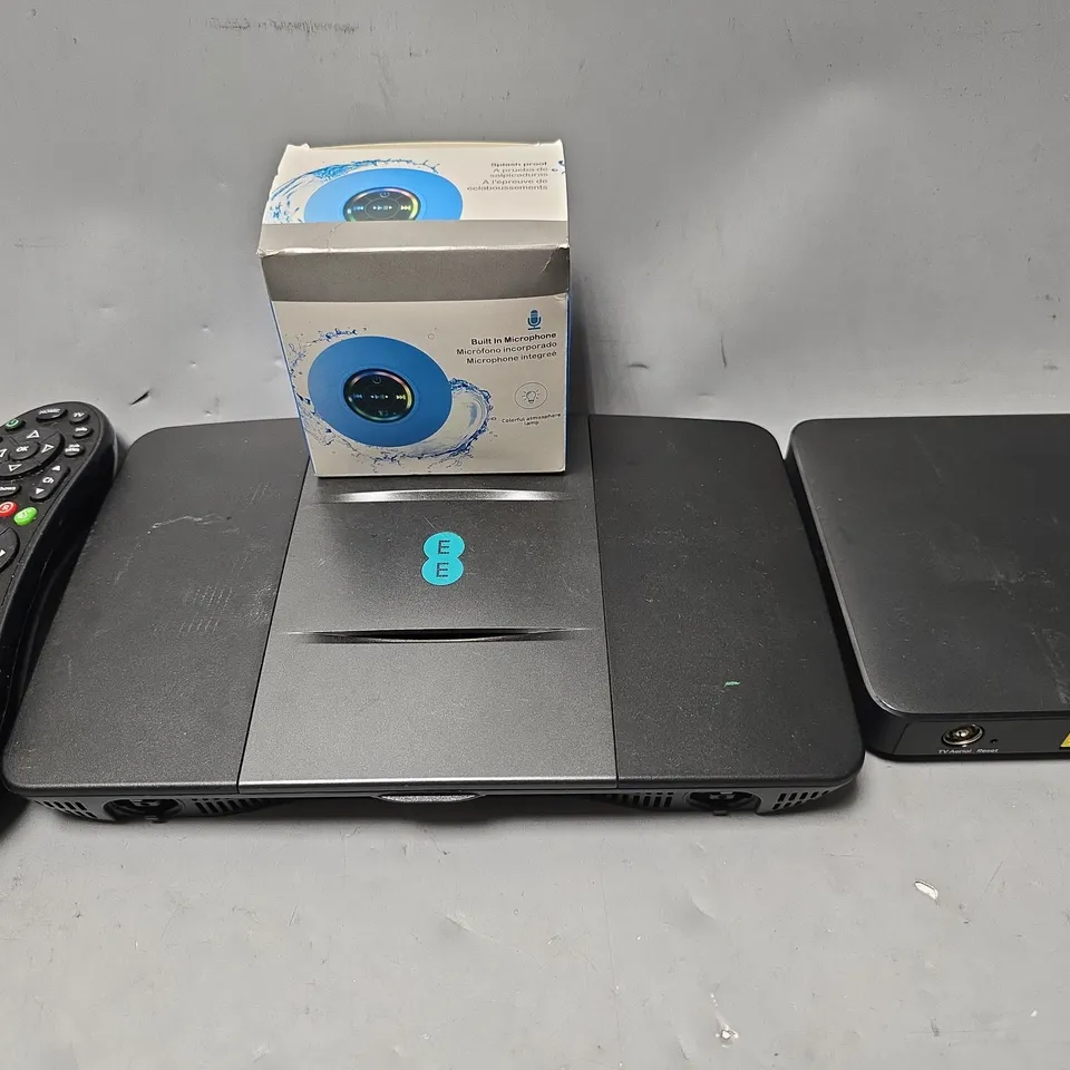 APPROXIMATELY 6 ASSORTED ITEMS TO INCLUDE - EE HUB , VIRGIN MEDIA REMOTE ETC