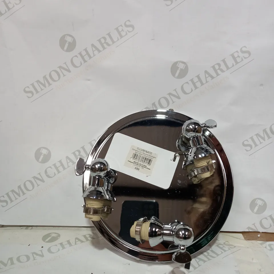 BOXED DESIGNER CERAMIC SPOTLIGHT CHROME LIGHT