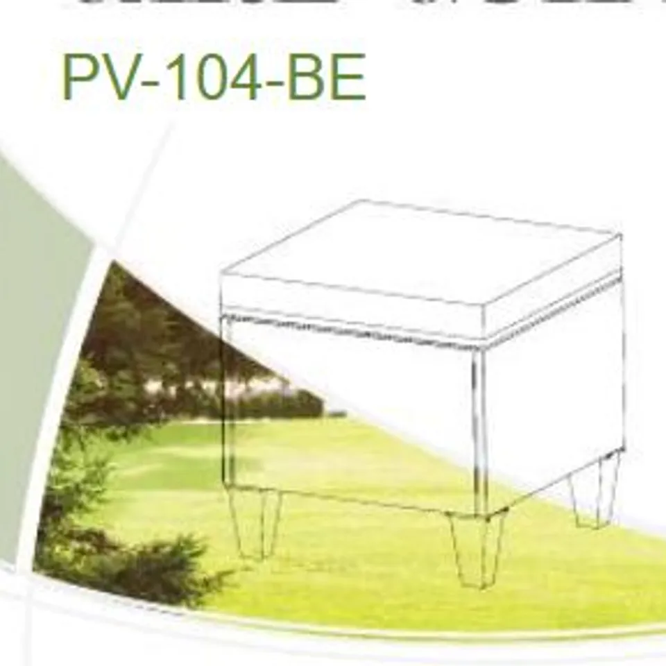 BOXED GARDEN PATIO RATTAN FOOTSTOOL