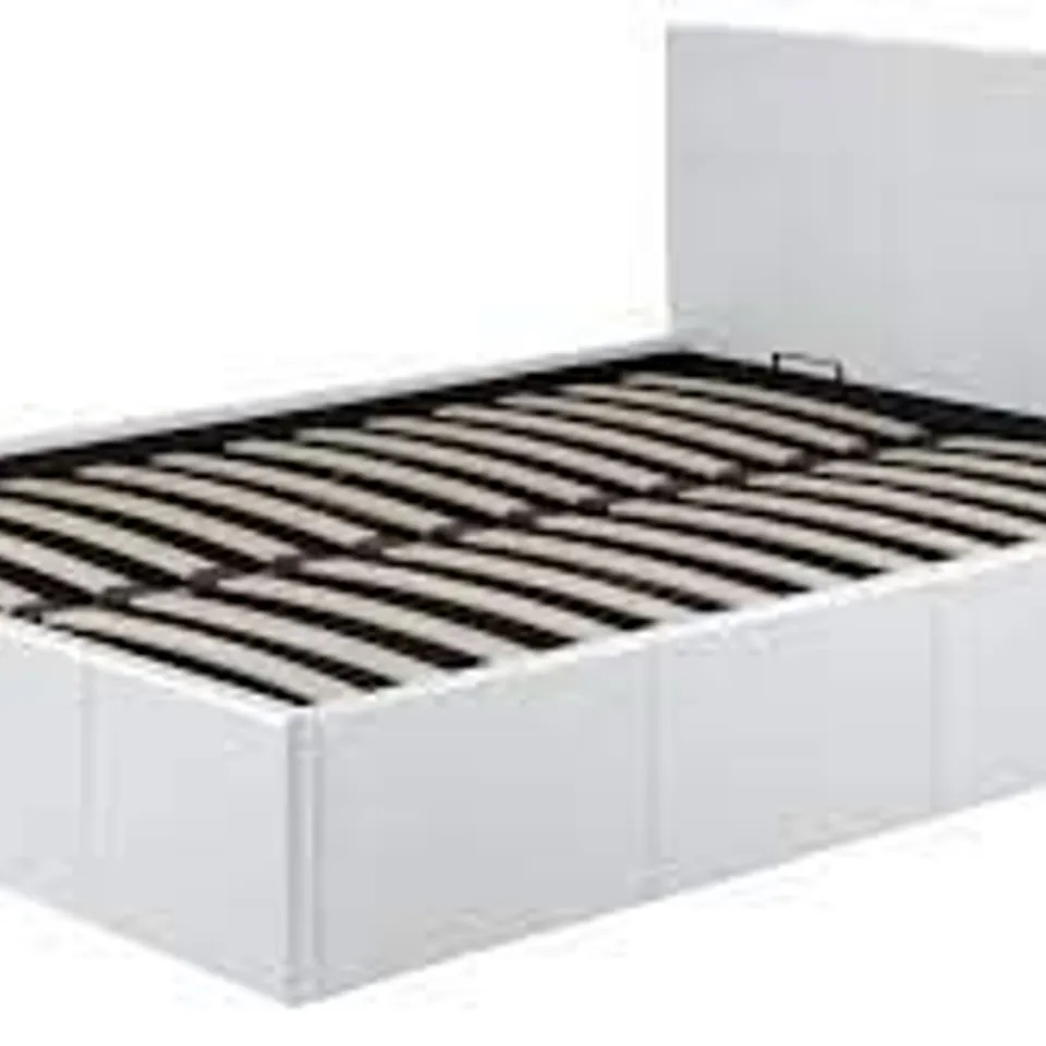 BOXED MINNIE UPHOLSTERED SINGLE OTTOMAN STORAGE BED FRAME (2 BOXES)