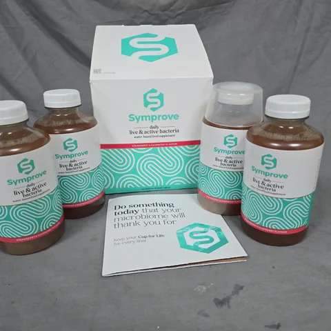 SYMPROVE DAILY LIVE AND ACTIVE BACTERIA IN STRAWBERRY AND RASPBERRY - 4 X 500ML