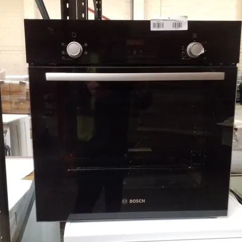 BOSCH SERIES 2 HHF113BA0B BUILT IN ELECTRIC SINGLE OVEN - BLACK - A RATED, HOTAIR OVEN WITH 4 FUNCTIONS