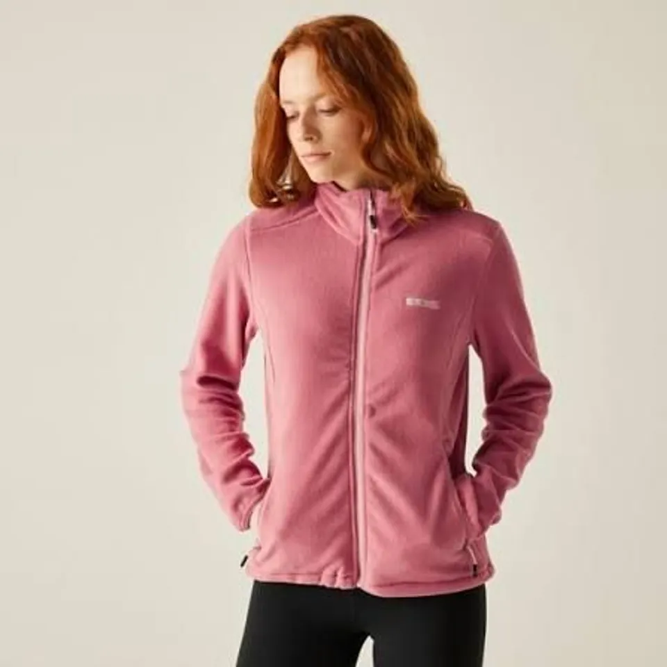 BRAND NEW REGATTA LADIES FLOREO IV FULL ZIP FLEECE DUSTY ROSE - UK SIZE 14