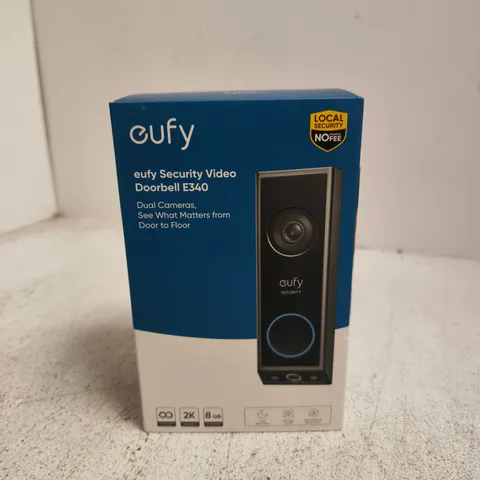 BOXED EUFY SECURITY VIDEO DOORBELL E340