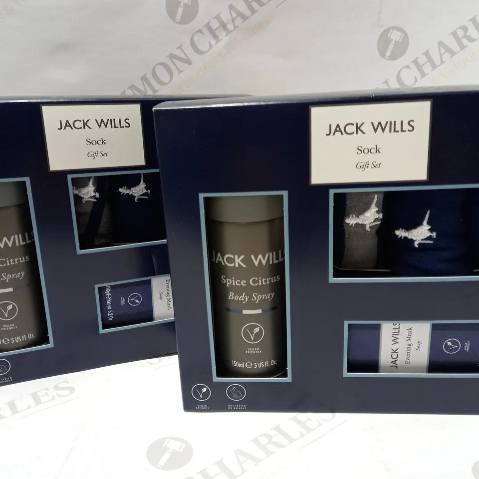 LOT OF 2 JACK WILLS SOCK GIFT SETS