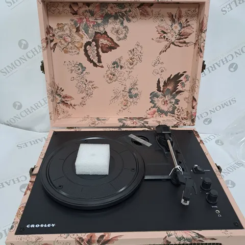 CROSLEY VOYAGER FLORAL BLUETOOTH TURNTABLE