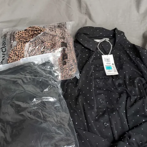 APPROXIMATELY 20 ASSORTED CLOTHING PRODUCTS IN VARIOUS STYLES & SIZES TO INCLUDE JUMPERS, T-SHIRTS, DRESSES ETC