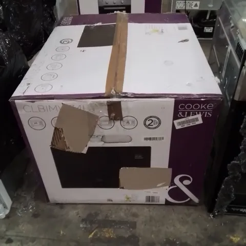 BOXED COOKE & LEWIS CLBIMW34LA BUILT-IN COMBINATION MICROWAVE - GLOSS BLACK