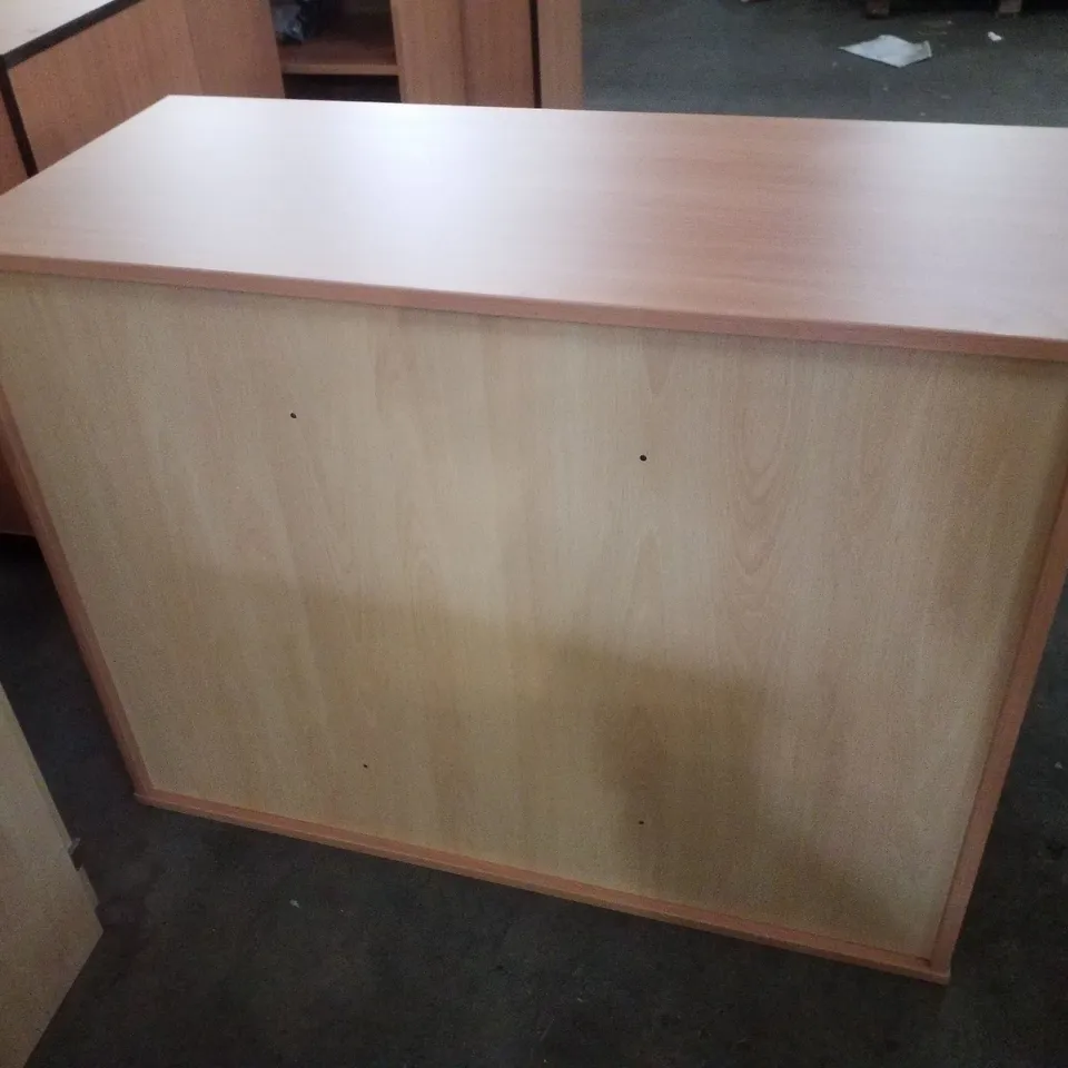 9 EXTRA DEEP BEECH MFC TRAY STORAGE UNIT WITH CASTORS 1030×453×792MM