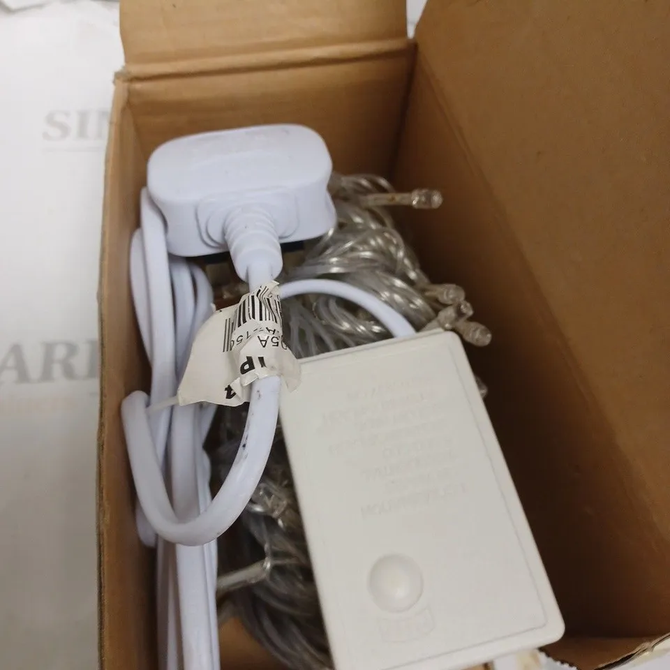 BOX OF APPROXIMATELY 50 BOXES OF XMAS SMALL STRING LIGHTS IN BLUE