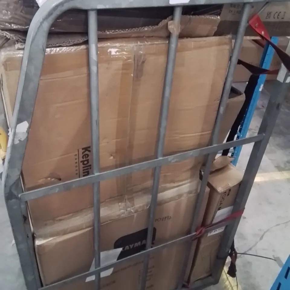 CAGE CONTAINING VARIOUS HOUSEHOLD/GARDEN ITEMS ETC.