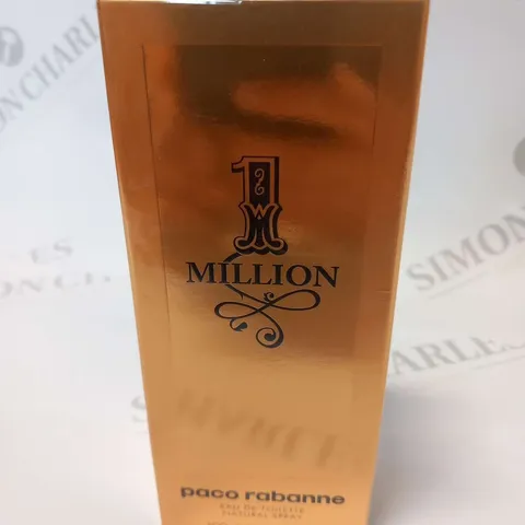 BOXED AND SEALED PACO RABANNE 1 MILLION EAU DE TOILETTE SPRAY 100ML