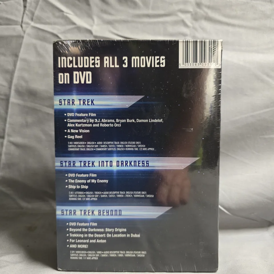 SEALED STAR TREK 3-MOVIE DVD COLLECTION (STAR TREK, INTO DARKNESS & BEYOND)