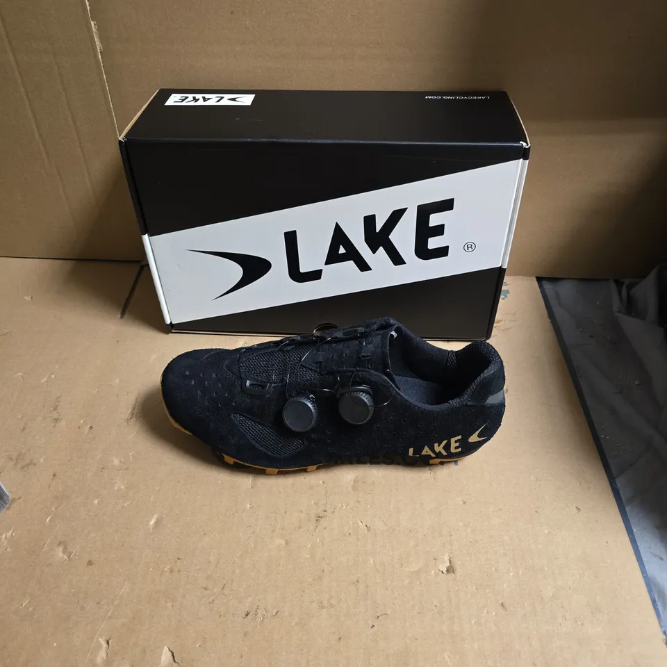 LAKE CYCLING SHOES – BLACK, BOA DIAL - EUR SIZE 43.5 WIDE FIT 