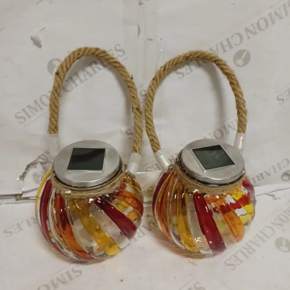 BELL & HOWELL SET OF 2 SOLAR JAR LIGHTS - COLLECTION ONLY