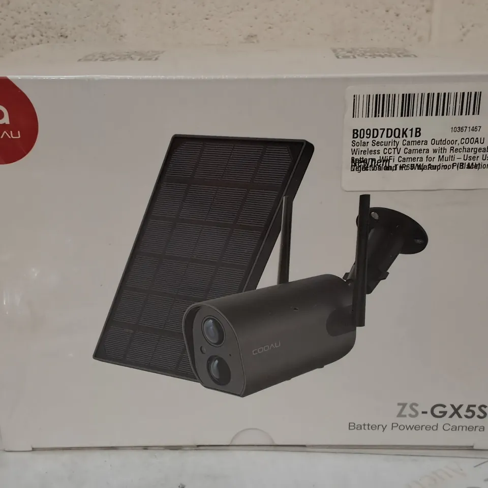 SEALED COOAU XS-GX5S BATTERY POWERED CAMERA