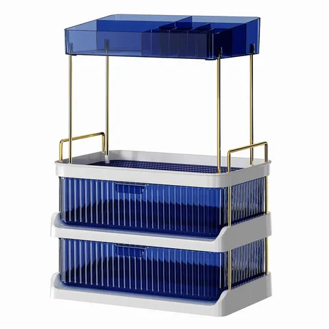 SARA DAVIES STORAGE DRAWER UNIT BLUE BOXED