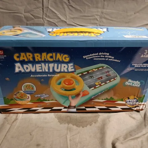 CAR RACING ADVENTURE TOY SET – BOXED KIDS' RACING GAME (AGE 3+)