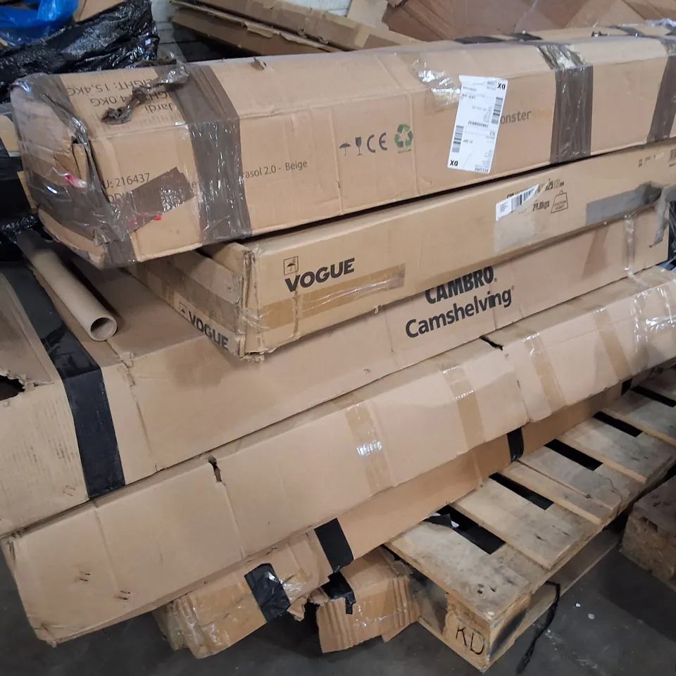 PALLET OF SHELVING UNITS