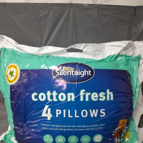 SILENTNIGHT COTTON FRESH PILLOWS PACK OF 4