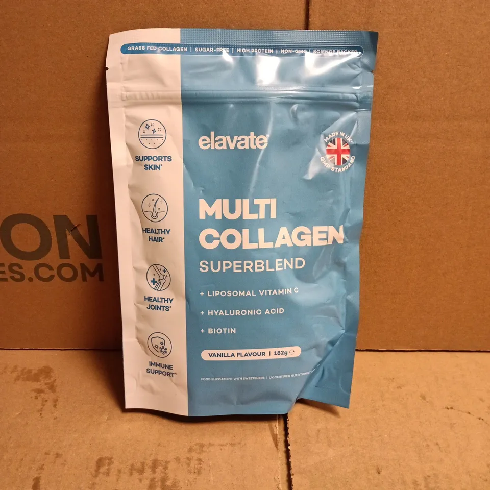 ELAVATE MULTI COLLAGEN SUPERBLEND VANILLA FLAVOUR 182G